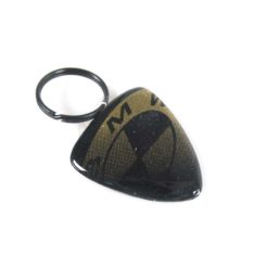 Schlüsselanhänger 4R 3D KEY SHIELD in GLITER-GOLD mit BMW Logo