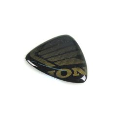 Sticker 4R 3D BIKE SHIELD in GLITER-GOLD (40 x 35/10mm) mit HONDA Logo