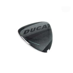 Sticker 4R 3D BIKE SHIELD in GLITER-SILBER (40 x 35/10mm) mit DUCATI Logo