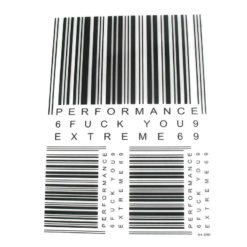 Sticker-Set 4R SPORT CODE (Set à 3 Stück) in SCHWARZ (35 x 25cm)