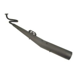 Auspuff PUCH in SCHWARZ inkl. Katalysator zu Puch Supermaxi N