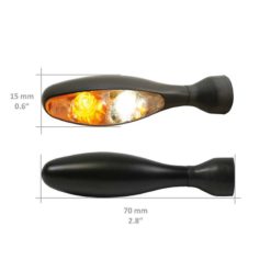 Blinker Kellermann (1 Stück) MICRO 1000 PL in schwarz/weiss Blink- und Rücklic