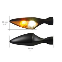 Blinker Kellermann (1 Stück) RHOMBUS PL in schwarz/weiss Blinker und Posit