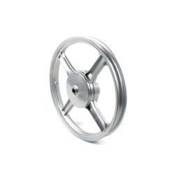 Felge HINTEN PIAGGIO 16 x 1.35 Zoll aus Guss (leer) in SILBER (für Ciao und SI