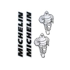 Sticker-Set 4R MICHELIN (10 X 12cm) in Schwarz/Silber