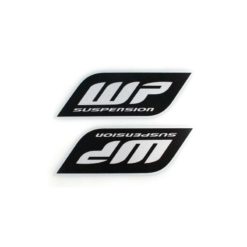 Sticker-Set 4R WP SUSPENSION (10 x 12cm) in Schwarz/Silber