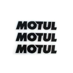Sticker-Set 4R MOTUL (10 x 12cm) in Schwarz/Silber