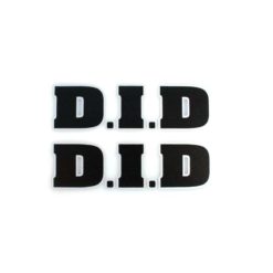 Sticker-Set 4R D.I.D (10 x 12cm) in Schwarz/Silber