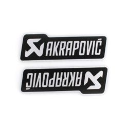 Sticker-Set 4R AKRAPOVIC (10 x 12cm) in Schwarz/Silber