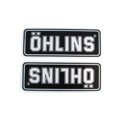 Sticker-Set 4R ÖHLINS (10 x 12cm) in Schwarz/Silber