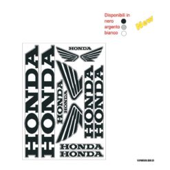 Sticker-Set 4R HONDA (35 x 25cm) in Silber