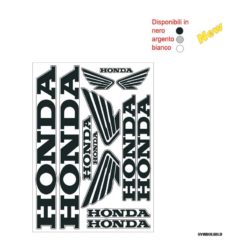 Sticker-Set 4R HONDA (35 x 25cm) in Schwarz