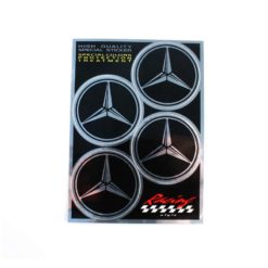 Sticker-Set 4R MERCEDES (Ø 48mm - 130 x 95mm)