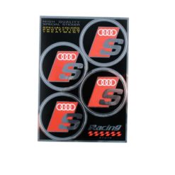 Sticker-Set 4R AUDI S (Ø 48mm - 130 x 95mm)