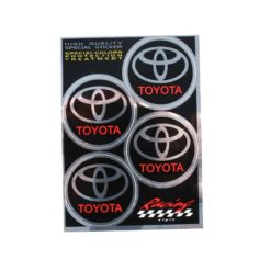 Sticker-Set 4R TOYOTA (Ø 48mm - 130 x 95mm)