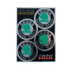Sticker-Set 4R SKODA (Ø 48mm - 130 x 95mm)