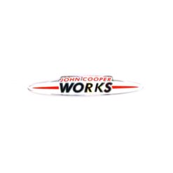 Sticker 4R JOHN COOPER WORKS (2 x 11.5mm) in ROT/SCHWARZ