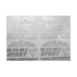 Sticker-Set 4R SPONSOR 2 (35 x 25cm) in SILBER