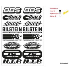 Sticker-Set 4R SPONSOR 3 (35 x 25cm) in SILBER