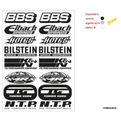 Sticker-Set 4R SPONSOR 3 (35 x 25cm) in SCHWARZ