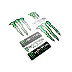 Sticker-Set 4R MONSTER ENERGY (13 x 16cm) in SCHWARZ/GRÜN