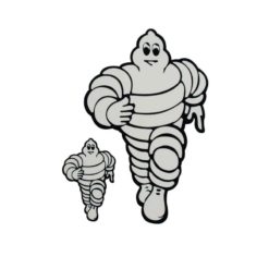 Sticker 4R MICHELIN MANN (10 x 12cm) in Weiss