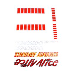 Sticker-Set 4R ALICE - ADVANCE - DESMOSEDICI (35 x 25cm)