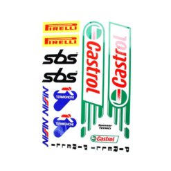 Sticker-Set 4R SPONSOR CASTROL - TERMIGNONI - NISIN - SBS - PIRELLI (35 x