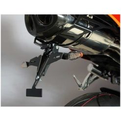 Kennzeichenhalter SRP in INOX/SCHWARZ (SS/BL) inkl. LED-Kennzeichenleuchte