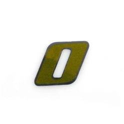 Sticker 4R MEDI Zahl Nr. 0 in GOLD (100 x 100mm)