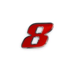 Sticker 4R MEDI Zahl Nr. 8 in ROT (100 x 100mm)