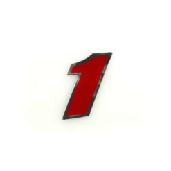 Sticker 4R PICCOLO Zahl Nr. 1 in ROT (65 x 65mm)