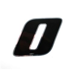Sticker 4R PICCOLO Zahl Nr. 0 in SCHWARZ (65 x 65mm)