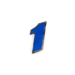 Sticker 4R PICCOLO Zahl Nr. 1 in BLAU (65 x 65mm)