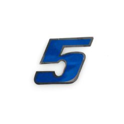 Sticker 4R PICCOLO Zahl Nr. 5 in BLAU (65 x 65mm)