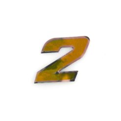 Sticker 4R MINI Zahl Nr. 2 in GOLD (30 x 30mm)