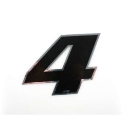 Sticker 4R MINI Zahl Nr. 4 in SCHWARZ (30 x 30mm)