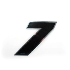 Sticker 4R MINI Zahl Nr. 7 in SCHWARZ (30 x 30mm)