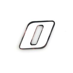 Sticker 4R MINI Zahl Nr. 0 in WEISS (30 x 30mm)