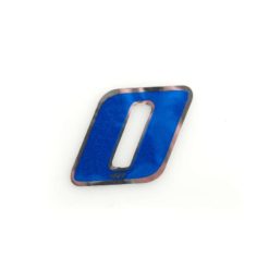Sticker 4R MINI Zahl Nr. 0 in BLAU (30 x 30mm)