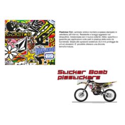 Folie 4R (selbstklebend) in StickerBomb (48 x 66cm) für Überzug (thermofor