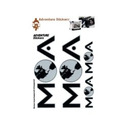 Sticker-Set 4R ADVENTURE M - O - A (20 24cm) in schwarz, geeignet für Sei