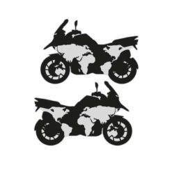 Sticker-Set 4R ADVENTURE GS (20 24cm) in schwarz, geeignet für Seitenkoff