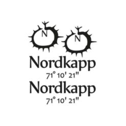Sticker-Set 4R ADVENTURE NORDKAPP (20 24cm) in schwarz, geeignet für Seit
