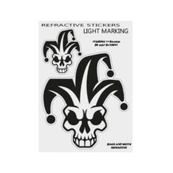 Sticker-Set 4R CLOWN reflektierend (13 x 9.5cm) für Helm oder an Carrosser