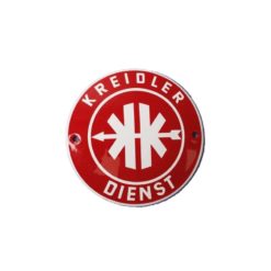Serviceschild NN PRODUCTS KREIDLER DIENST (Ø 10cm) in rot