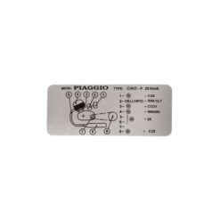 Modell- Identifizierungsetikette PIAGGIO zu Ciao P, Typ C25 - 25km/h (100 x