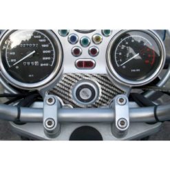 Gabelbrücken- Protektor PRINT in carbon-look zu BMW