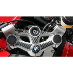 Gabelbrücken- Protektor PRINT in carbon-look zu BMW