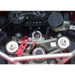 Gabelbrücken- Protektor PRINT in carbon-look zu Honda